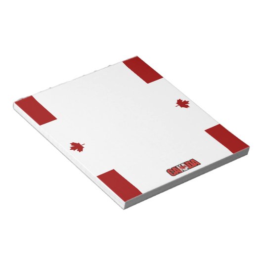 Bloc-note Drapeau canadien (Incliné)