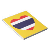 Bloc-note Drapeau cardiaque en Thaïlande (Incliné)