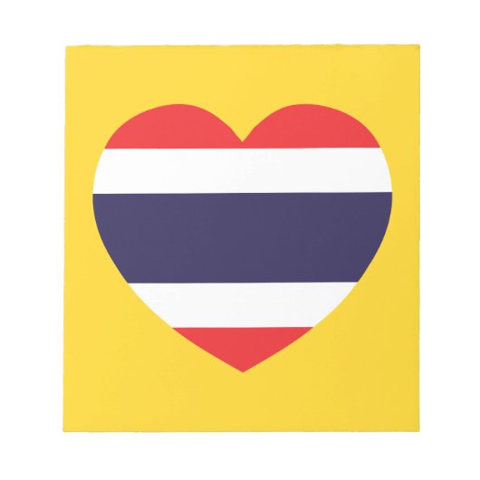Bloc-note Drapeau cardiaque en Thaïlande (Devant)