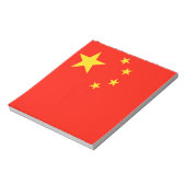 Bloc-note Drapeau Chine - Haute qualité (Tourné)