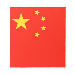 Bloc-note Drapeau Chine - Haute qualité