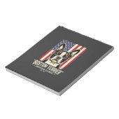 Bloc-note Drapeau Classique Américain Boston Terrier (Tourné)