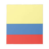 Bloc-note Drapeau Colombie (Devant)