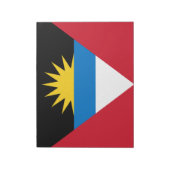 Bloc-note Drapeau d'Antigua-et-Barbuda (Tourné)