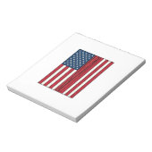Bloc-note Drapeau de baseball en détresse Conception de vect (Tourné)