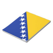 Bloc-note Drapeau de Bosnie-Herzégovine patriotique (Tourné)