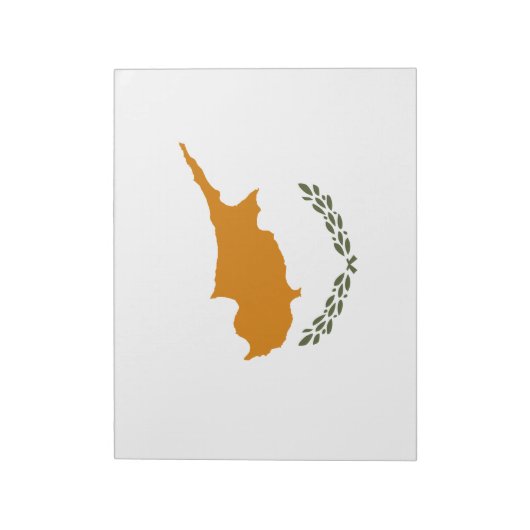 Bloc-note Drapeau de Chypre (Chypre grecque) (Tourné)