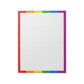 Bloc-note Drapeau de fierté arc-en-ciel LGBTQ+ (Tourné)