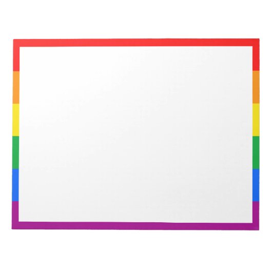 Bloc-note Drapeau de fierté arc-en-ciel LGBTQ+ (Devant)