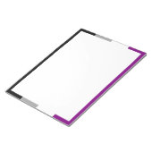 Bloc-note Drapeau de fierté asexué (Incliné)