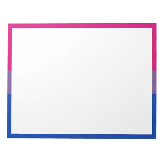 Bloc-note Drapeau de fierté bisexuel (Devant)