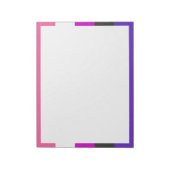 Bloc-note Drapeau de fierté genderfluid (Tourné)