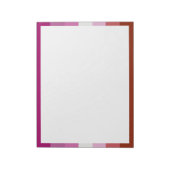 Bloc-note Drapeau de fierté lesbienne (Origine) (Tourné)