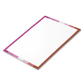 Bloc-note Drapeau de fierté lesbienne (Origine) (Incliné)