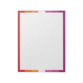 Bloc-note Drapeau de fierté lesbienne WLW (Tourné)