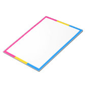 Bloc-note Drapeau de fierté pansexuelle (Incliné)