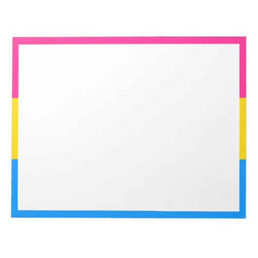 Bloc-note Drapeau de fierté pansexuelle (Devant)