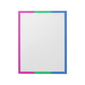 Bloc-note Drapeau de fierté polysexuelle (Tourné)