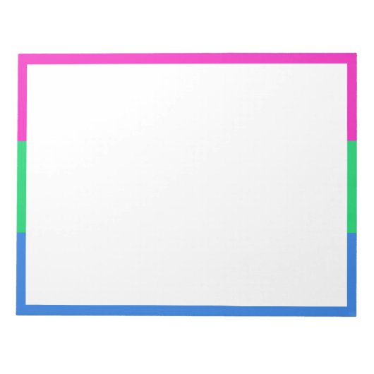 Bloc-note Drapeau de fierté polysexuelle (Devant)