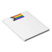 Bloc-note Drapeau de fierté Progress Pride de SlipperyJoe si (Incliné)