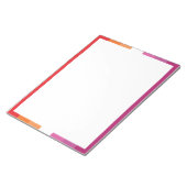 Bloc-note Drapeau de la fierté lesbienne (Incliné)
