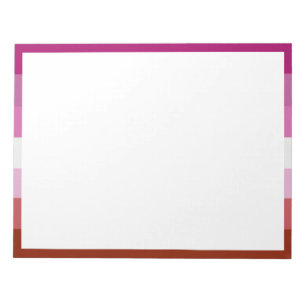 Bloc-note Drapeau de la fierté lesbienne (origine)