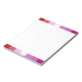 Bloc-note Drapeau de la Fierté lesbienne tombée (Tourné)