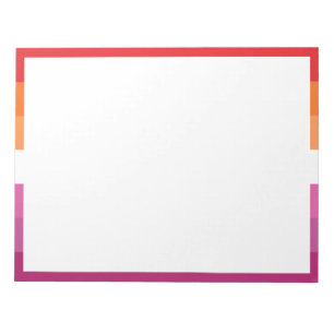 Bloc-note Drapeau de la fierté lesbienne WLW