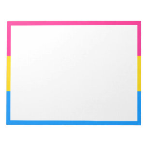 Bloc-note Drapeau de la fierté Pansexual