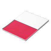 Bloc-note Drapeau de la Pologne (Tourné)