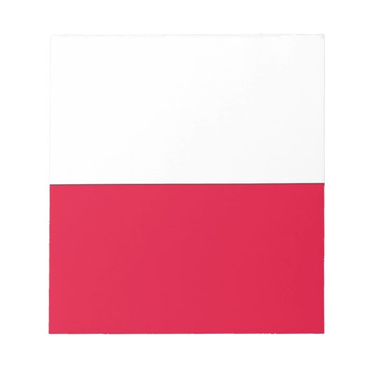 Bloc-note Drapeau de la Pologne (Devant)