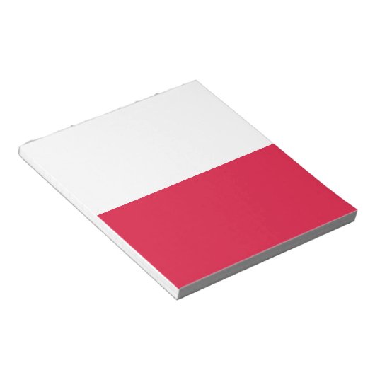 Bloc-note Drapeau de la Pologne (Incliné)