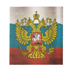 Bloc-note Drapeau de la Russie qui flotte