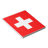 Bloc-note Drapeau de la Suisse (Incliné)