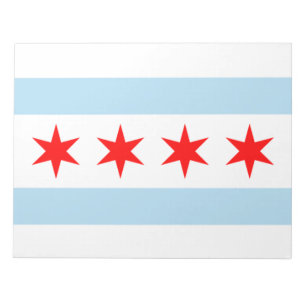 Bloc-note Drapeau de la ville de Chicago (Illinois)
