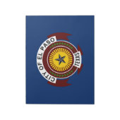 Bloc-note Drapeau de la ville d'El Paso (Texas) (Tourné)