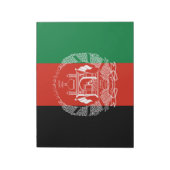 Bloc-note Drapeau de l'Afghanistan (Tourné)