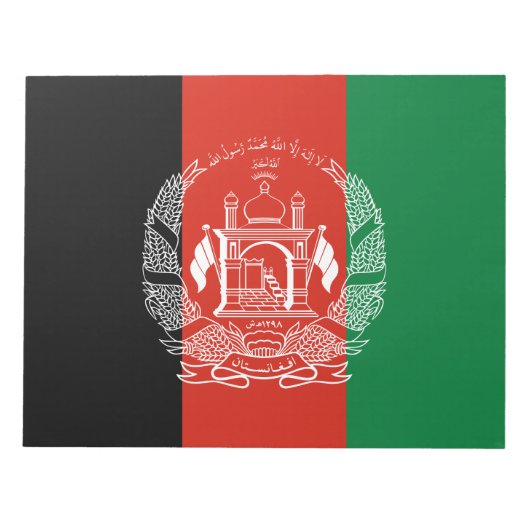 Bloc-note Drapeau de l'Afghanistan (Devant)