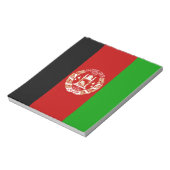 Bloc-note Drapeau de l'Afghanistan patriotique (Tourné)