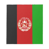 Bloc-note Drapeau de l'Afghanistan patriotique (Devant)