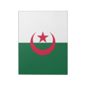 Bloc-note Drapeau de l'Algérie (Tourné)