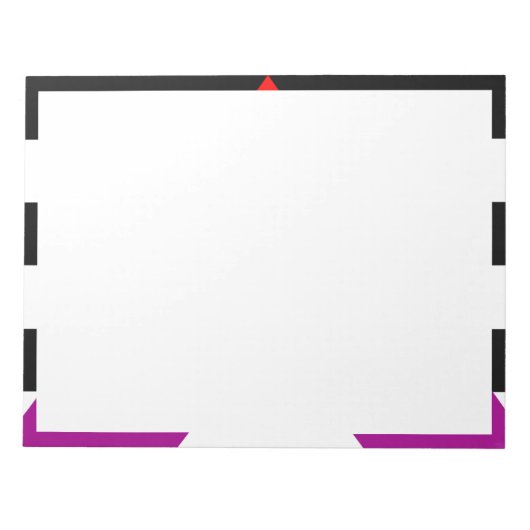 Bloc-note Drapeau de l'allié LGBTQ+ (Devant)