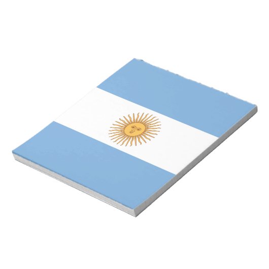 Bloc-note Drapeau de l'Argentine (Tourné)