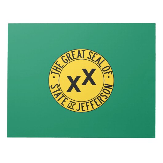 Bloc-note Drapeau de l'État américain proposé de Jefferson (Devant)