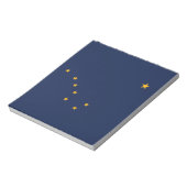 Bloc-note Drapeau de l'État d'Alaska (Tourné)