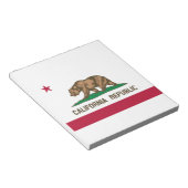 Bloc-note Drapeau de l'État de la République de Californie (Incliné)