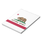 Bloc-note Drapeau de l'État de la République de Californie (Tourné)