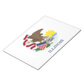 Bloc-note Drapeau de l'Illinois (Incliné)