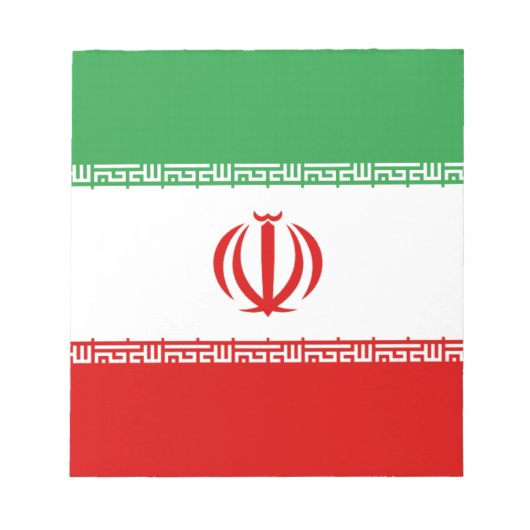 Bloc-note Drapeau de l'Iran (Devant)