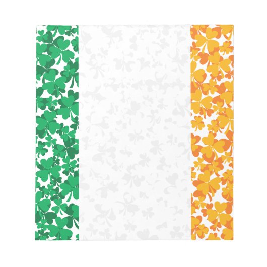 Bloc-note Drapeau de l'Irlande Shamrock (Devant)